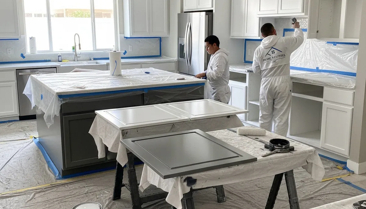 Cabinet painting in Albuquerque, NM for a smooth, durable kitchen finish